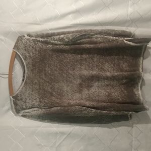 Green and white nic and zoe light knitt shirt